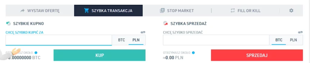 Szybka transakcja na BitBay.net (kupno)