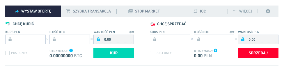 Wystawianie oferty sprzedaży na giełdzie BitBay.net