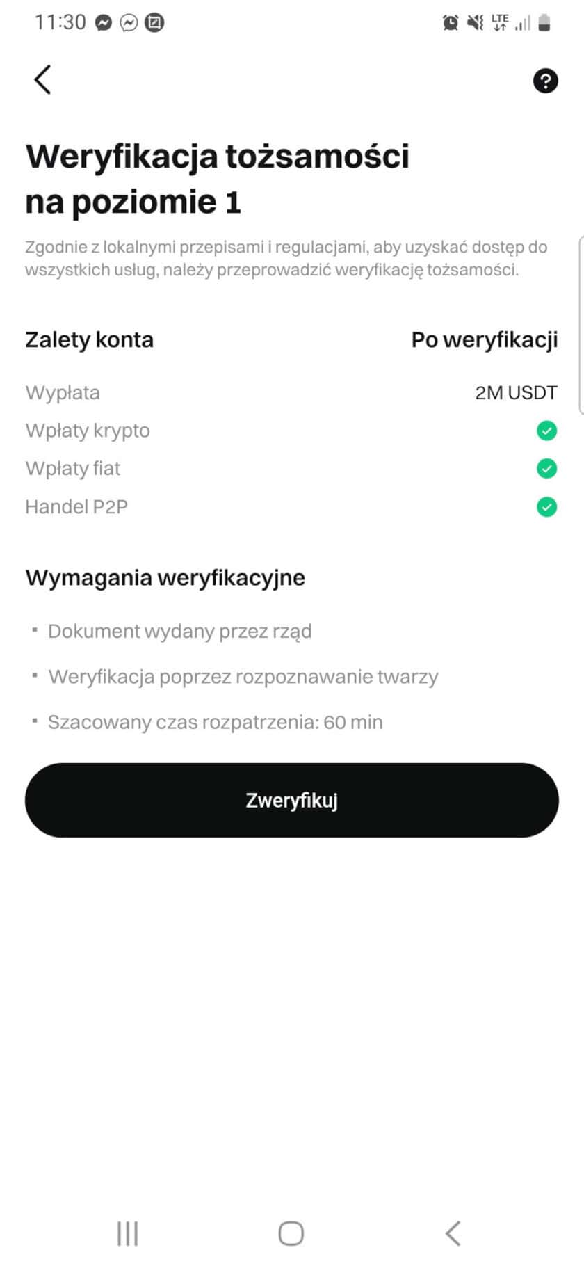 Weryfikacja tożsamości w Bitget