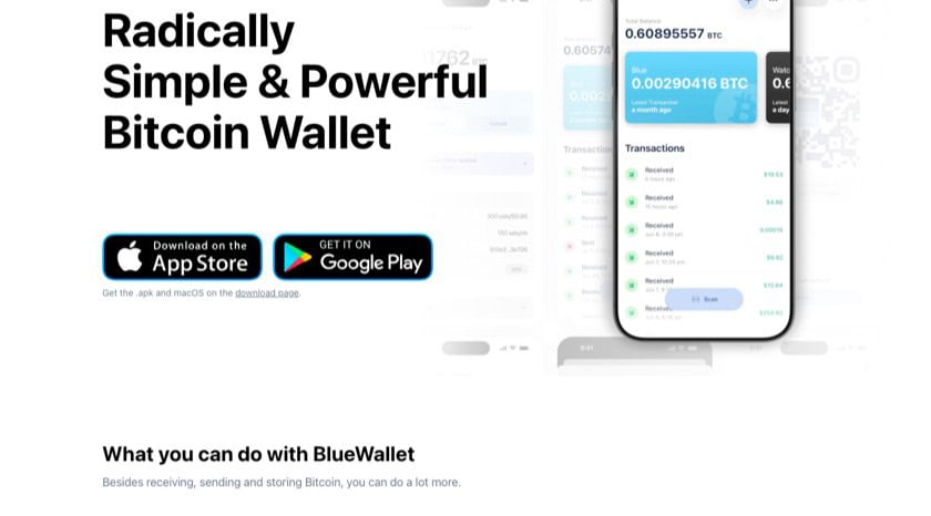 BlueWallet – portfel Bitcoin na telefon